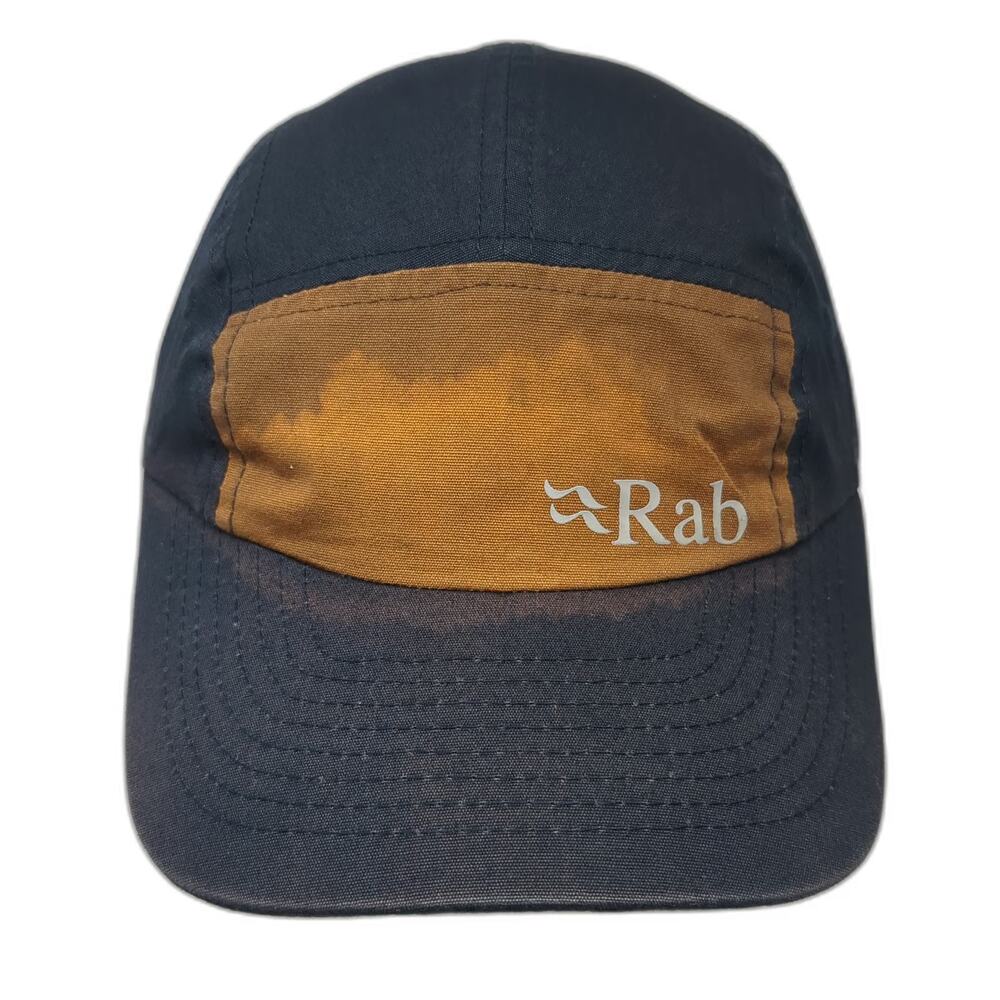 Rab 5 Panel Blue One Size Hat Organic Cotton Slideback Contrast Front Panel